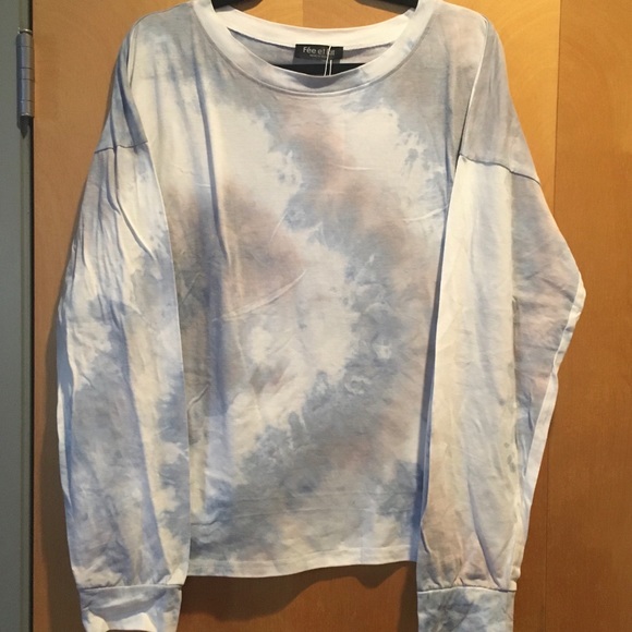 Gray & Mauve/Taupe Tie-Dye Crewneck - Picture 5 of 7